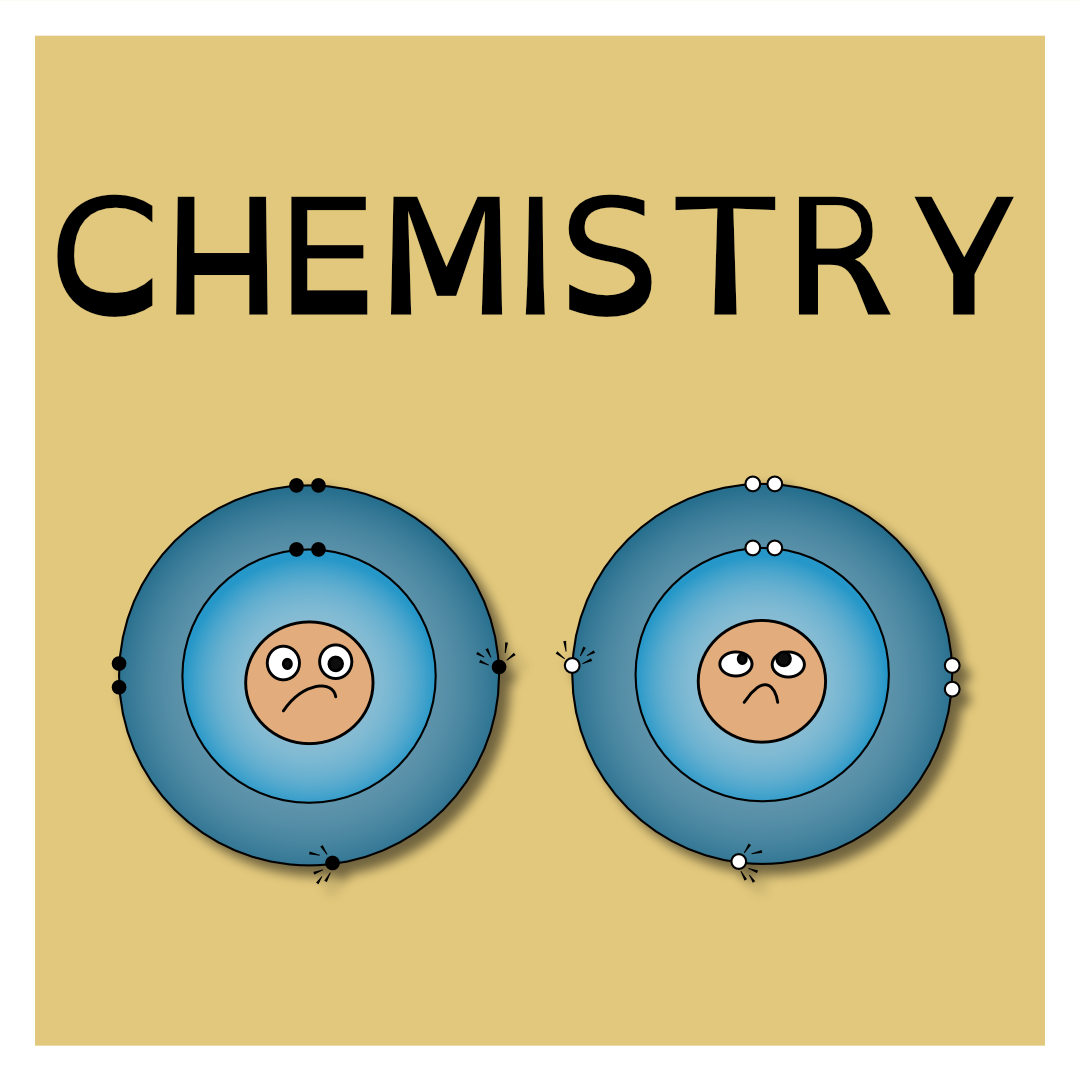 Chemistry image of happy atom